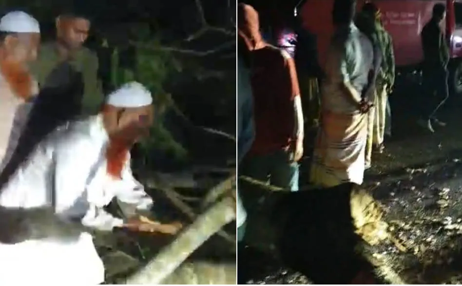 ঢাকা-বরিশাল মহাসড়কে শিকারপুর ব্রিজ এলাকায়  গাছ ফেলে তিন ঘণ্টা অবরোধ